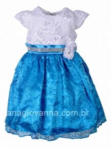 Vestido infantil da princesa Elsa