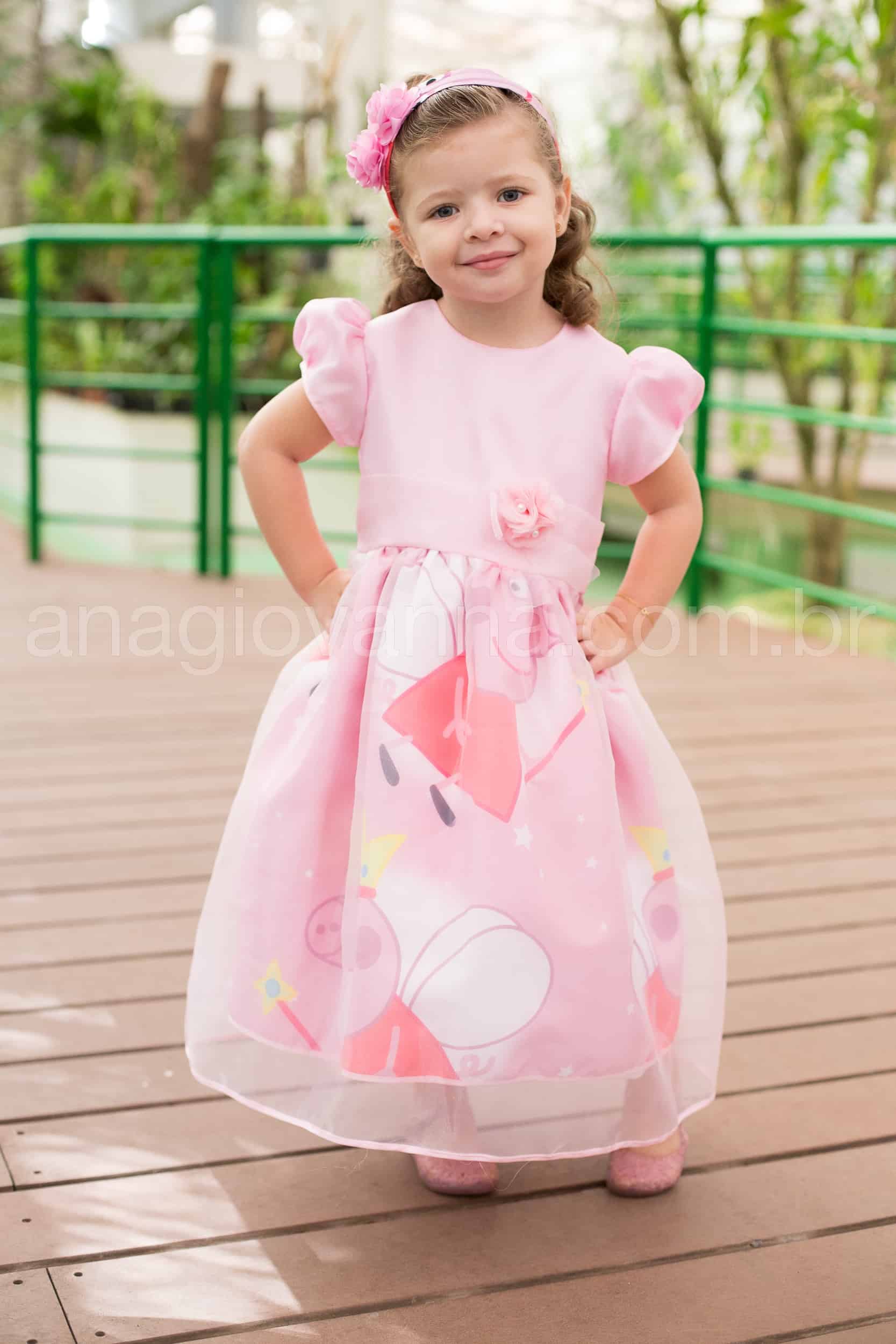 Vestido Infantil Peppa Pig